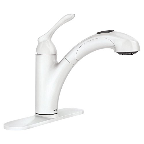 Moen 870 One-Handle Pullout Kitchen Faucet, Glacier