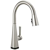 Delta Faucet Lenta Single-Handle Touch Kitchen Sink Faucet with Pull Down Sprayer, Touch2O and...
