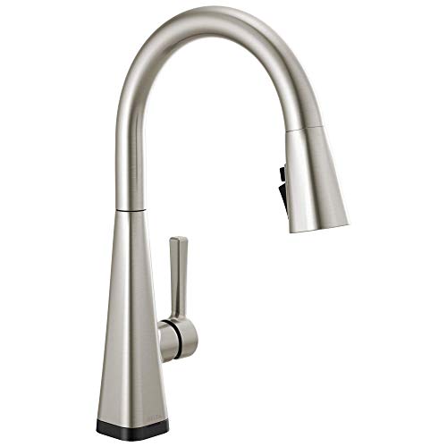 Delta Faucet Lenta Single-Handle Touch Kitchen Sink Faucet with Pull Down Sprayer, Touch2O and...